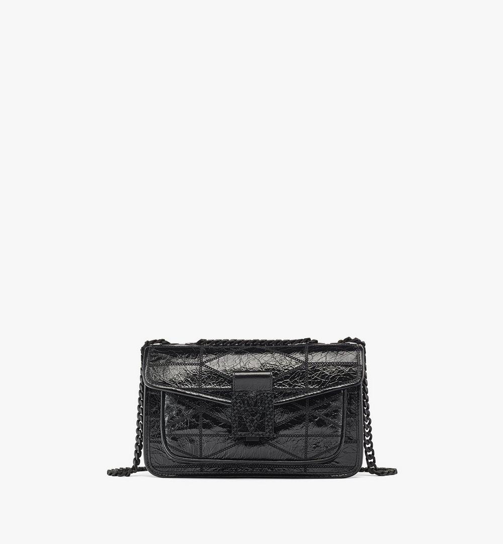 Mena Quilted Shoulder Bag in Crushed Leather 1